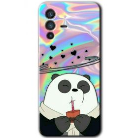 Vivo V23 5G Milkshake Panda Baskılı Uyumlu Silikon Kılıf