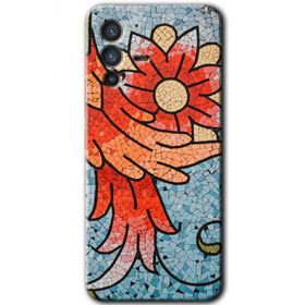 Vivo V23 5G Mozaik Çiçek Baskılı Uyumlu Silikon Kılıf