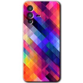 Vivo V23 5G Multi Oblique Baskılı Uyumlu Silikon Kılıf