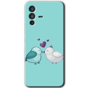 Vivo V23 5G Mutlu Kuşlar Baskılı Uyumlu Silikon Kılıf