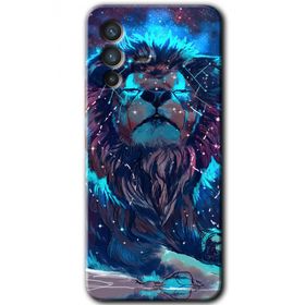 Vivo V23 5G Neon Aslan Baskılı Uyumlu Silikon Kılıf