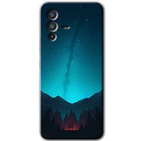 Vivo V23 5G Night Fores Mount Baskılı Uyumlu Silikon Kılıf
