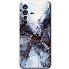 Vivo V23 5G Otantik Mermer Baskılı Uyumlu Silikon Kılıf