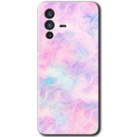 Vivo V23 5G Pembe Duman Baskılı Uyumlu Silikon Kılıf