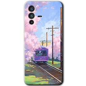 Vivo V23 5G Rails Paint Baskılı Uyumlu Silikon Kılıf