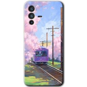 Vivo V23 5G Rails Paint Baskılı Uyumlu Silikon Kılıf