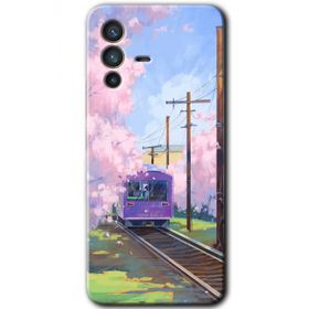 Vivo V23 5G Rails Paint Baskılı Uyumlu Silikon Kılıf