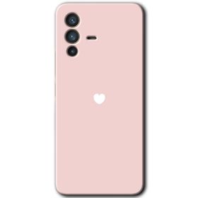 Vivo V23 5G Sade Kalp Baskılı Uyumlu Silikon Kılıf