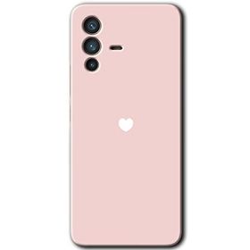 Vivo V23 5G Sade Kalp Baskılı Uyumlu Silikon Kılıf