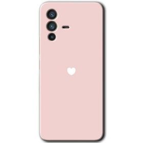 Vivo V23 5G Sade Kalp Baskılı Uyumlu Silikon Kılıf
