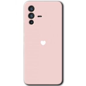 Vivo V23 5G Sade Kalp Baskılı Uyumlu Silikon Kılıf