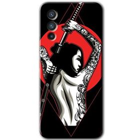 Vivo V23 5G Samurai Girl Baskılı Uyumlu Silikon Kılıf