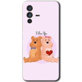 Vivo V23 5G Sevgili Ayıcık Baskılı Uyumlu Silikon Kılıf