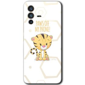 Vivo V23 5G Sevimli Kedi 1 Baskılı Uyumlu Silikon Kılıf