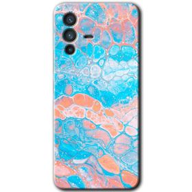 Vivo V23 5G Spots Lilac Baskılı Uyumlu Silikon Kılıf