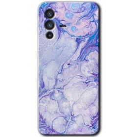 Vivo V23 5G Spots Lilac Baskılı Uyumlu Silikon Kılıf