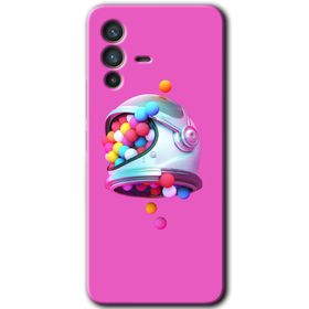 Vivo V23 5G Uzay Başlığı Baskılı Uyumlu Silikon Kılıf