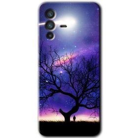 Vivo V23 5G Uzay Silüet Baskılı Uyumlu Silikon Kılıf