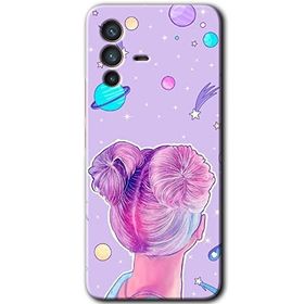 Vivo V23 5G Uzaylı Kız Baskılı Uyumlu Silikon Kılıf