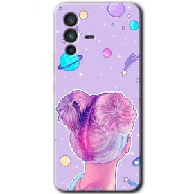 Vivo V23 5G Uzaylı Kız Baskılı Uyumlu Silikon Kılıf