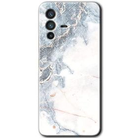 Vivo V23 5G White Marble Baskılı Uyumlu Silikon Kılıf