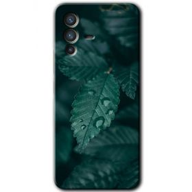 Vivo V23 5G Yağmurlu Yaprak Baskılı Uyumlu Silikon Kılıf