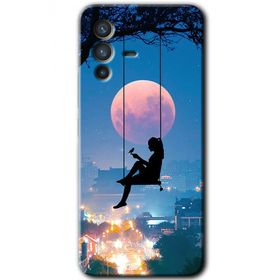 Vivo V23 5G Yalnız Kadın Baskılı Uyumlu Silikon Kılıf