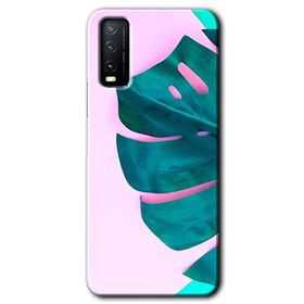 Vivo Y11S 3D Yaprak Baskılı Uyumlu Silikon Kılıf