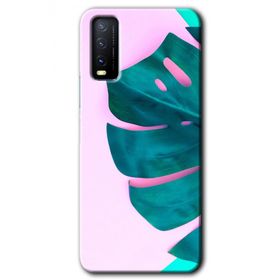 Vivo Y11S 3D Yaprak Baskılı Uyumlu Silikon Kılıf