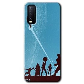 Vivo Y11S Avengers Team Baskılı Uyumlu Silikon Kılıf
