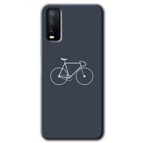 Vivo Y11S Bike Baskılı Uyumlu Silikon Kılıf