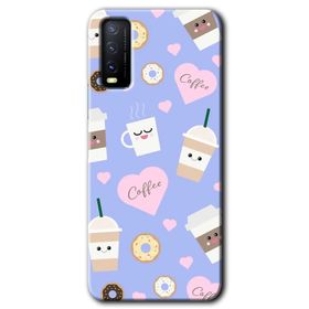 Vivo Y11S Coffee Cake Baskılı Uyumlu Silikon Kılıf