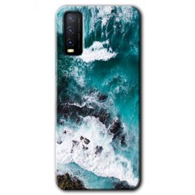 Vivo Y11S Deniz Kıyısı Baskılı Uyumlu Silikon Kılıf