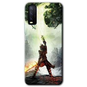Vivo Y11S Dragon Hunter Baskılı Uyumlu Silikon Kılıf