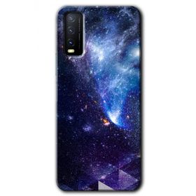 Vivo Y11S Galaksi Baskılı Uyumlu Silikon Kılıf