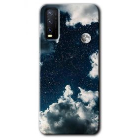 Vivo Y11S Gece Gökyüzü Baskılı Uyumlu Silikon Kılıf