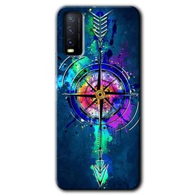 Vivo Y11S Gizemli Pusula Baskılı Uyumlu Silikon Kılıf