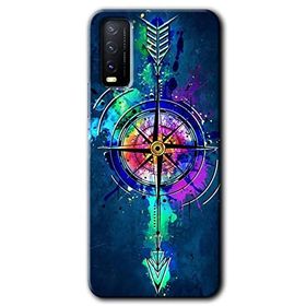 Vivo Y11S Gizemli Pusula Baskılı Uyumlu Silikon Kılıf