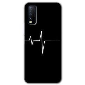 Vivo Y11S Heart Rytm Baskılı Uyumlu Silikon Kılıf