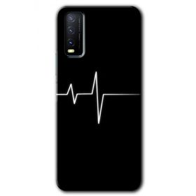 Vivo Y11S Heart Rytm Baskılı Uyumlu Silikon Kılıf