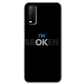 Vivo Y11S Im Broken Baskılı Uyumlu Silikon Kılıf