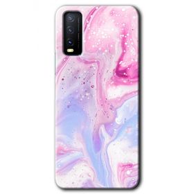 Vivo Y11S Kabarmış Leke Baskılı Uyumlu Silikon Kılıf