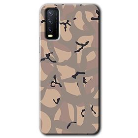 Vivo Y11S Kamuflaj 6 Baskılı Uyumlu Silikon Kılıf