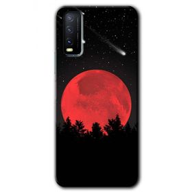 Vivo Y11S Kanlı Ay Baskılı Uyumlu Silikon Kılıf