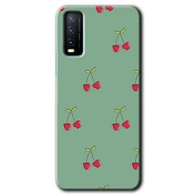 Vivo Y11S Kiraz Berry Baskılı Uyumlu Silikon Kılıf