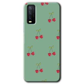 Vivo Y11S Kiraz Berry Baskılı Uyumlu Silikon Kılıf