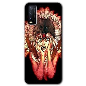 Vivo Y11S Kurt Kız Baskılı Uyumlu Silikon Kılıf