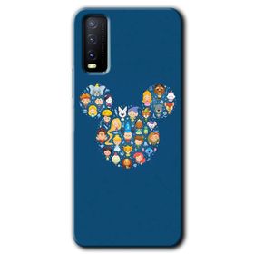 Vivo Y11S Mickey Baskılı Uyumlu Silikon Kılıf