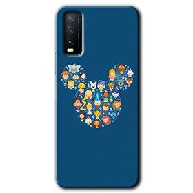 Vivo Y11S Mickey Baskılı Uyumlu Silikon Kılıf