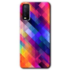 Vivo Y11S Multi Oblique Baskılı Uyumlu Silikon Kılıf